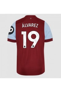 Fotbalové Dres West Ham United Edson Alvarez #19 Domácí Oblečení 2023-24 Krátký Rukáv